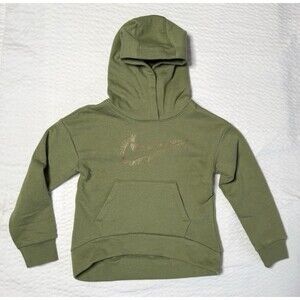 NWT Girls Nike Size 5 (4-5yrs) 104-110 CM Green Hoodie Sweatshirt Kids  Pullover